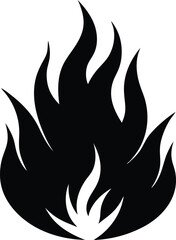 Fire flam vector, Fire flam silhouette vector, Fire flam icon design