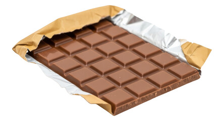 Isolated Milk Chocolate Bar