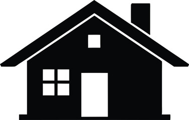 Houses icon, hone icon silhouette vector illustration
