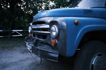 Front of a big old truck