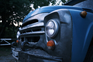 Front of a big old truck