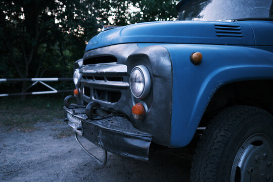 Front of a big old truck