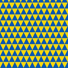 Abstract 3D-style background made of triangular shapes in Ukraine flag colors—blue and yellow. Geometric, modern, and vibrant design perfect for digital art and themed visuals.