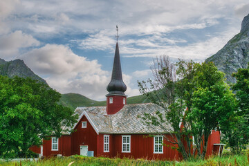 Flakstad is a municipality in the Lofoten Islands, Norway. It is located on the island of Flakstadoya. The administrative center of the municipality is Ramberg,