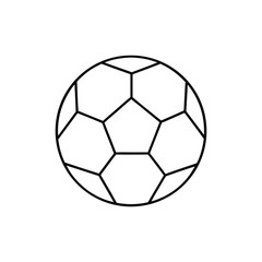 Naklejka premium soccer ball line art