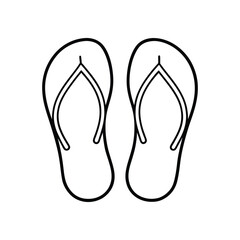 flip flops line art