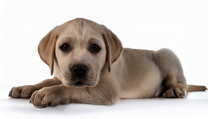 Obraz premium labrador puppy isolated on white background