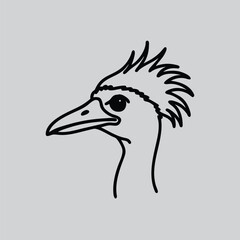 Emu Head Logo Design Inspiration