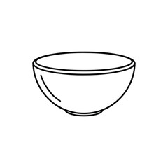 bowl line art