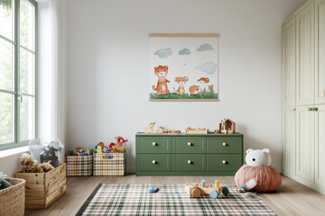 Adorable Animal Art for a Child's Playroom