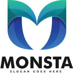 Abstract heart vector design element for a business logo concept