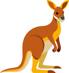 Fototapeta premium kangaroo vector illustration