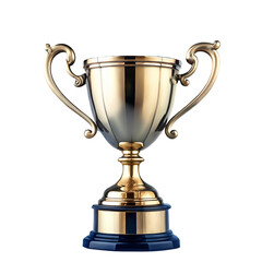 Golden Victory Cup isolated on transparent baackground
