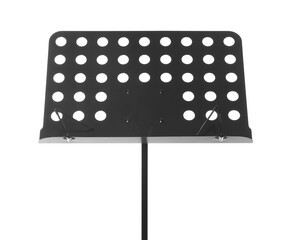 One empty note stand isolated on white