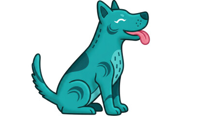 Isolated Cartoon Dog