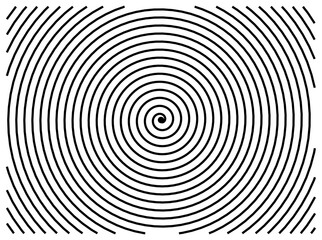Fototapeta premium Symbol Map of the State Colorado (United States of America) showing the state with a black spiral line