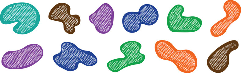 Editable Vector Design Pack – Trendy Circle-Based Art Elements for UI, Web Design, and Print Media