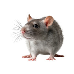 Curious Gray Rat Photo Stock PNG Transparent