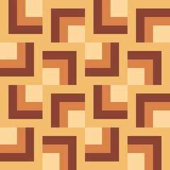 Minimalist retro geometric lines seamless pattern