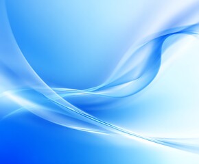 Abstract blue flowing light lines design