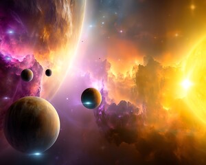 Planets and nebulae across the universe