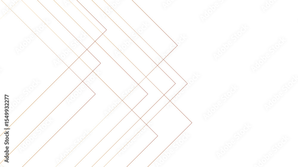 Aufkleber Abstract minimalist background with overlapping geometric squares with golden lines. Aesthetic is clean, delicate, airy, and sophisticated. light beige, peach, faint layered appearance.