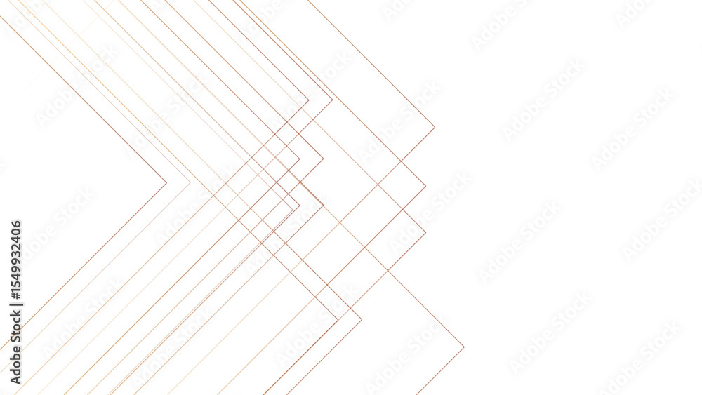 Aufkleber Abstract minimalist background with overlapping geometric squares with golden lines. Aesthetic is clean, delicate, airy, and sophisticated. light beige, peach, faint layered appearance.