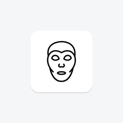 Clay Mask, vector, pixel perfect, illustrator file