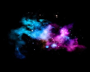 Cosmic cloud in deep space colors