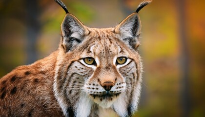 Obraz premium eurasian lynx lynx lynx close up