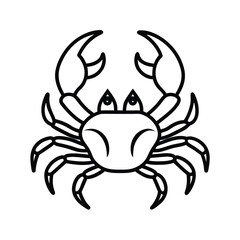 blue crab on white background
