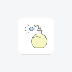 Perfume Spray, vector, pixel perfect, illustrator file