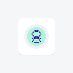 Cushion Compact, vector, pixel perfect, illustrator file