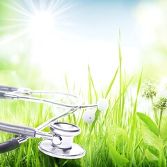 Nature and health wellness concept backdrop