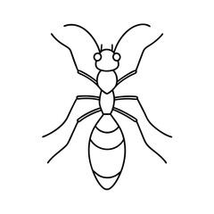 ant line pattern symbol design vector art