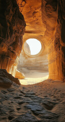 Desert Cave Sunlight - A Stunning Natural Wonder
