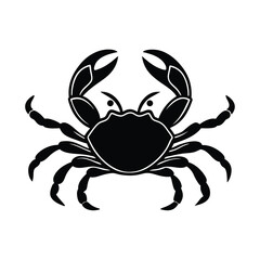 crab vector silhouette minimal design