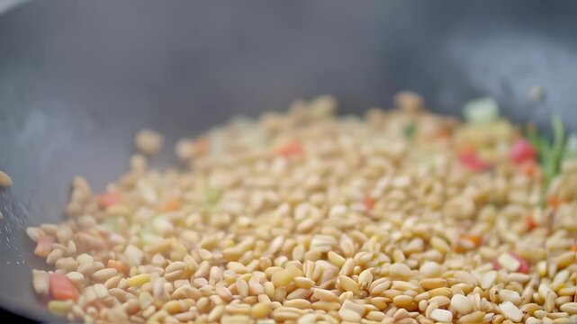 Wok Hei: Stir-Fry Cooking with Grains and Vegetables