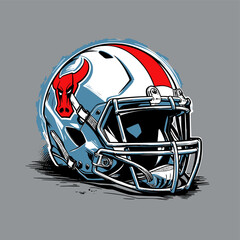 Fototapeta premium American football helmet vector image for design needs