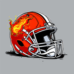 Fototapeta premium American football helmet vector image for design needs