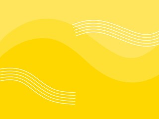 Bright Yellow Wave Abstract Background with Light Flow Lines – Sunny Vibes