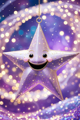 Happy Star Ornament Festive Celebration Decor