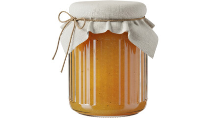 Isolated Jar of Jam