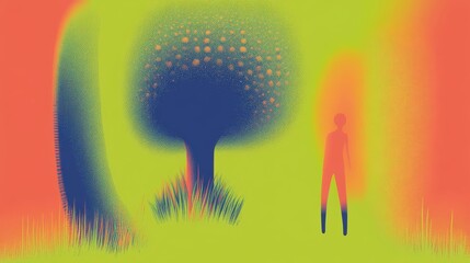 A surreal depiction of inner reflection.