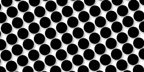 Black tiles wall. round marble textures, ball tiles. Top view pavement circle block black texture with seamless patterns floor background. Air Bubble wrap texture background. Textured Background.