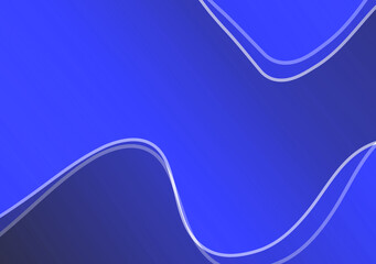 Abstract blue background with amooth shapes in it