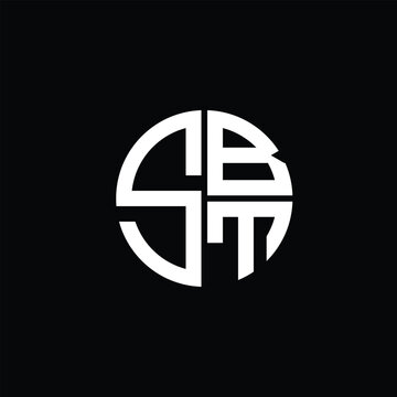 SBT logo SBT icon SBT monogram SBT letter minimalist Circle flat Unique modern abstract logo design.