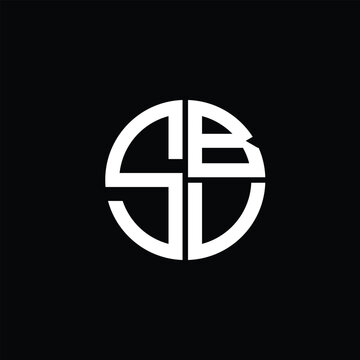 SBV logo SBV icon SBV monogram SBV letter minimalist Circle flat Unique modern abstract logo design.