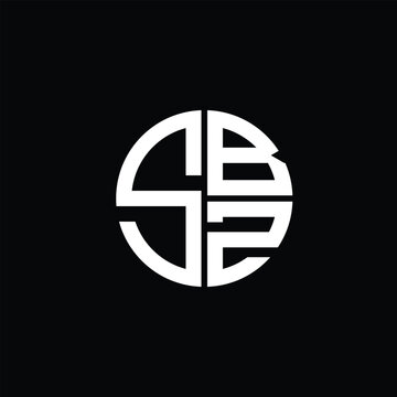 SBZ logo SBZ icon SBZ monogram SBZ letter minimalist Circle flat Unique modern abstract logo design.
