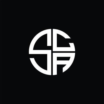 SCA logo SCA icon SCA monogram SCA letter minimalist Circle flat Unique modern abstract logo design.